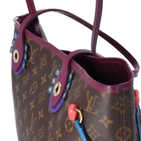 Louis Vuitton Flamingo Neverfull MM Monogram Tote Bag M41664 Magenta
